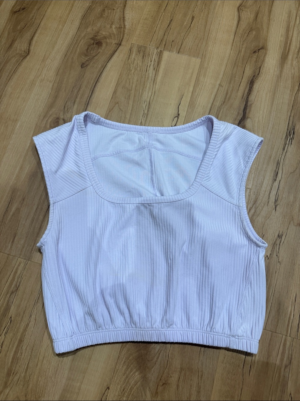lululemon athletica lavender Ribbed Scoop-Neck Crop Tank🪻